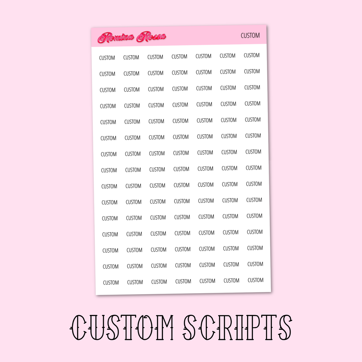 Custom Script A Custom Scripts – Romina Rossa