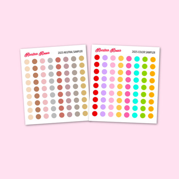 Dot Sampler Stickers | Transparent & Matte Stickers