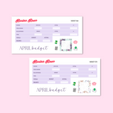 April 2025 Budget Kit | 7x9, 8.5x11 & Petite Monthly Planner