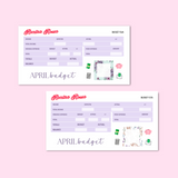 April 2025 Budget Kit | 7x9, 8.5x11 & Petite Monthly Planner