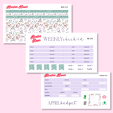 April 2025 Deluxe Budget Kit | 7x9, 8.5x11 & Petite Monthly Planner