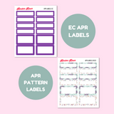 April 2025 Monthly Labels | EC 7x9 Planner