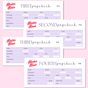 April 2025 Paycheck to Paycheck Budget Stickers