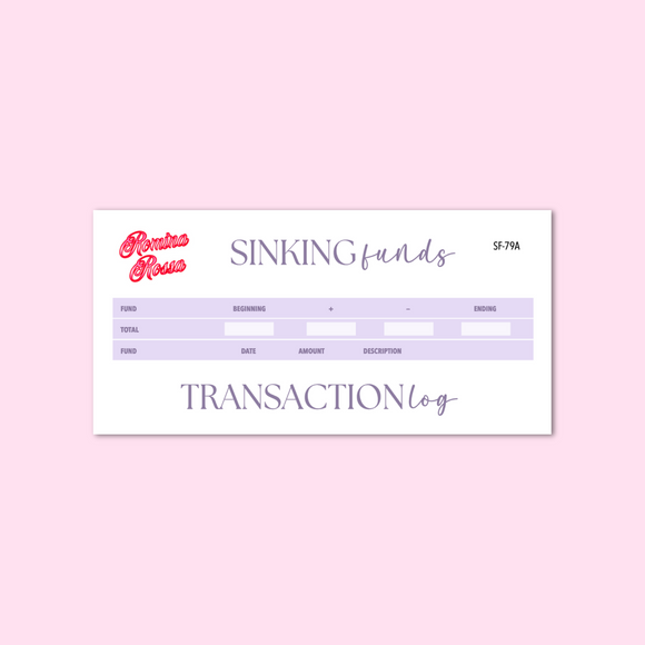 April 2025 Sinking Funds Kit | 7x9, 8.5x11, & Petite Monthly Planner