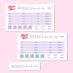 April 2025 Weekly Check In Kit | 7x9, 8.5x11 & Petite Monthly Planner