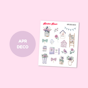 April 2025 Decorative Stickers