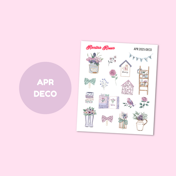 April 2025 Decorative Stickers