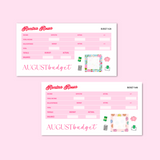 August 2025 Budget Kit | 7x9, 8.5x11 & Petite Monthly Planner