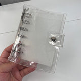 A7 Rings Clear Glitter Budget Binder