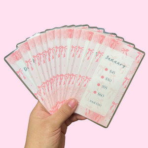 2025 Monthly Savings Challenge Trackers | A6/Personal Rings