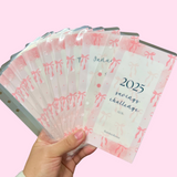 2025 Monthly Savings Challenge Laminated Envelopes | A6/Personal Rings