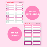MK-126 | Fall Farmhouse - Weekly Sticker Kit Sheets