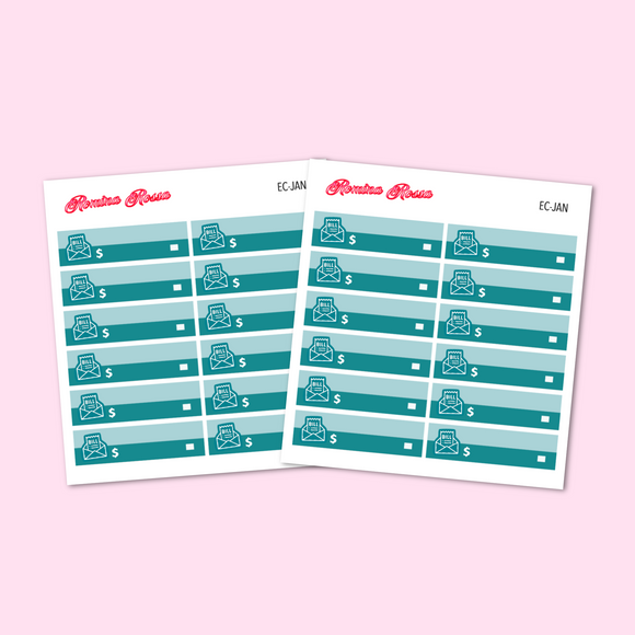 Bill Due Stickers | EC Colorful