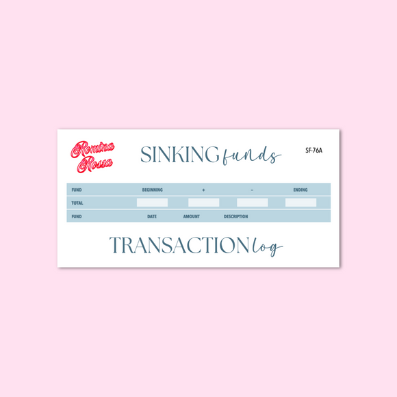 January 2025 Sinking Funds Kit | 7x9, 8.5x11, & Petite Monthly Planner