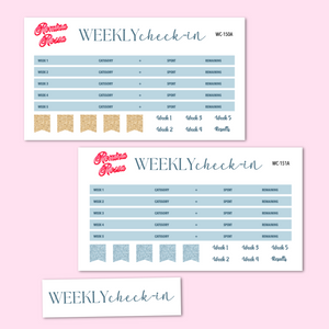 January 2025 Weekly Check In Kit | 7x9, 8.5x11 & Petite Monthly Planner
