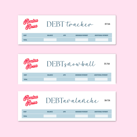 January 2025 Debt Tracker / Debt Snowball / Debt Avalanche | 7x9, 8.5x11, Petite Monthly Planner
