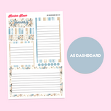 MK-134 January 2025 Dashboard and Script Stickers | A5 & 7x9 EC Planner