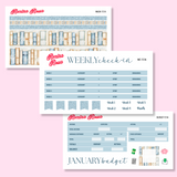 January 2025 Deluxe Budget Kit | 7x9, 8.5x11 & Petite Monthly Planner