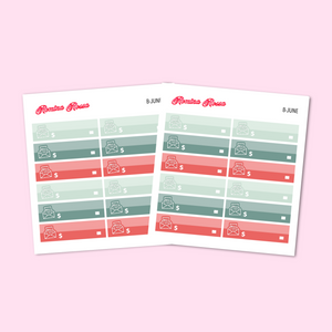 Bill Due Stickers - June 2025