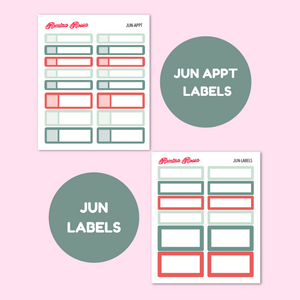 June 2025 Monthly Labels | EC 7x9 Planner