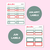 June 2025 Monthly Labels | EC 7x9 Planner