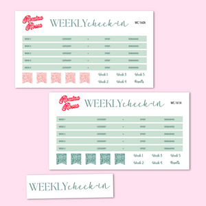 June 2025 Weekly Check In Kit | 7x9, 8.5x11 & Petite Monthly Planner