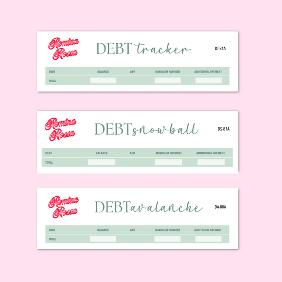 June 2025 Debt Tracker / Debt Snowball / Debt Avalanche | 7x9, 8.5x11, Petite Monthly Planner