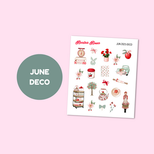June 2025 Decorative Stickers