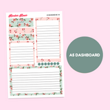 MK-144 June 2025 Dashboard and Script Stickers | A5 & 7x9 EC Planner