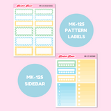 MK-125 | Baby Mickey - Weekly Sticker Kit Sheets