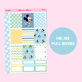 MK-125 | Baby Mickey - Weekly Sticker Kit Sheets