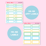 MK-125 | Baby Mickey - Weekly Sticker Kit Sheets