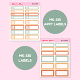MK-130 | Grateful & Thankful - Weekly Sticker Kit Sheets