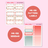 MK-132 | Gingerbread Christmas - Weekly Sticker Kit Sheets