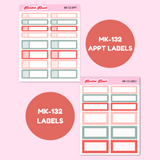 MK-132 | Gingerbread Christmas - Weekly Sticker Kit Sheets
