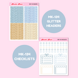 MK-134 | Winter Coziness - Weekly Sticker Kit Sheets