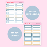 MK-134 | Winter Coziness - Weekly Sticker Kit Sheets