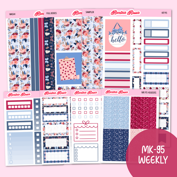 MK-95 | Blue Fable - Weekly Sticker Kit | Hourly & Vertical