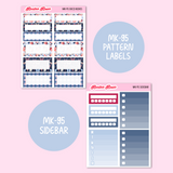 MK-95 | Blue Fable - Weekly Sticker Kit | Hourly & Vertical