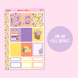 MK-99 | Lavender & Honey - Weekly Sticker Kit | Hourly & Vertical