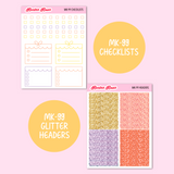 MK-99 | Lavender & Honey - Weekly Sticker Kit | Hourly & Vertical