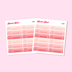 Bill Due Stickers - May 2025