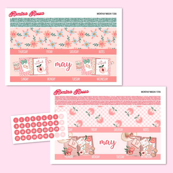 May 2025 Monthly Stickers | 7x9 Planner, 8.5x11 Planner & Petite Planner