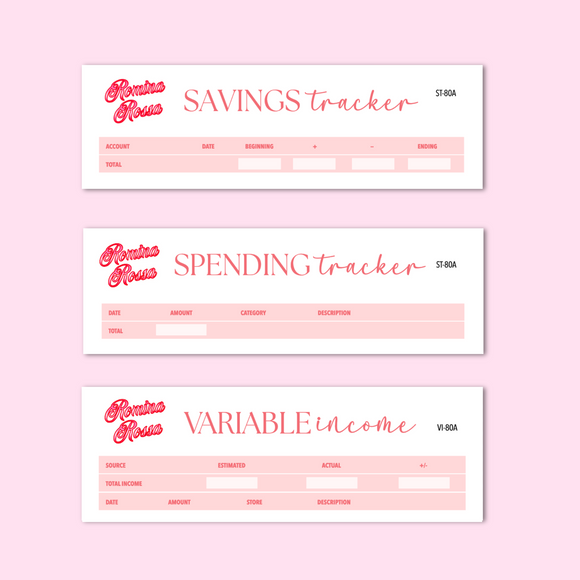 May 2025 Savings/Spending Tracker, Variable Income Tracker | 7x9, 8.5x11 & Petite Monthly Planner