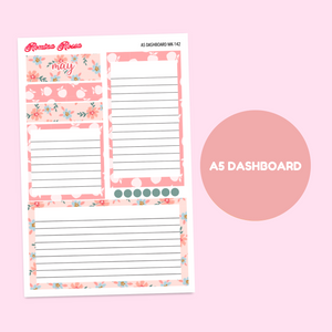 MK-142 May 2025 Dashboard and Script Stickers | A5 & 7x9 EC Planner