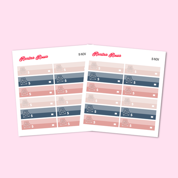 Bill Due Stickers - November 2025