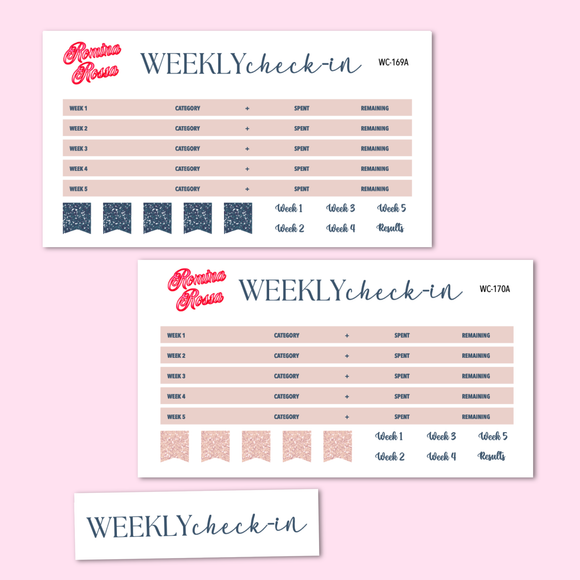 November 2025 Weekly Check In Kit | 7x9, 8.5x11 & Petite Monthly Planner