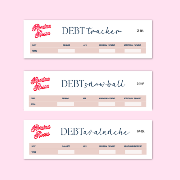 November 2025 Debt Tracker / Debt Snowball / Debt Avalanche | 7x9, 8.5x11, Petite Monthly Planner
