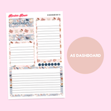 MK-155 November 2025 Dashboard and Script Stickers | A5 & 7x9 EC Planner