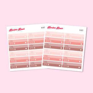 Bill Due Stickers - October 2025